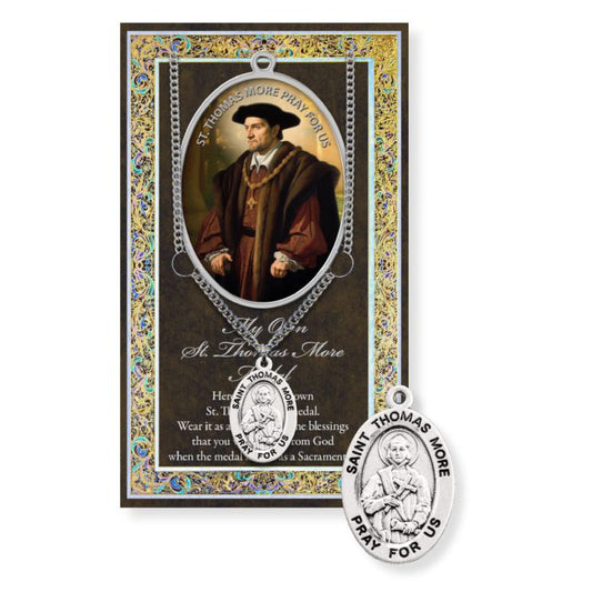 Picture Folder w/ Medal and Chain St. Thomas More