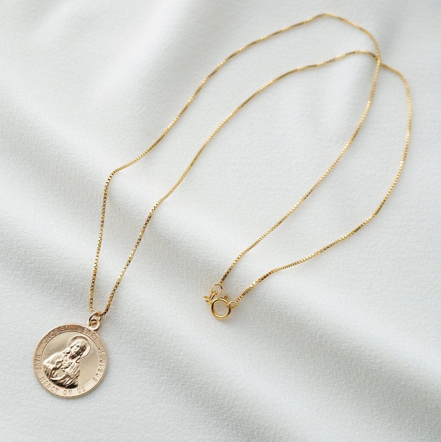 Sacred Heart of Jesus 14K Gold Filled Necklace