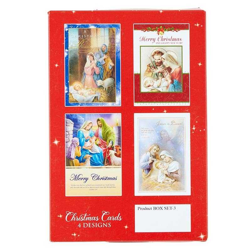 Holy Family Boxed Xmas Cards 12asst