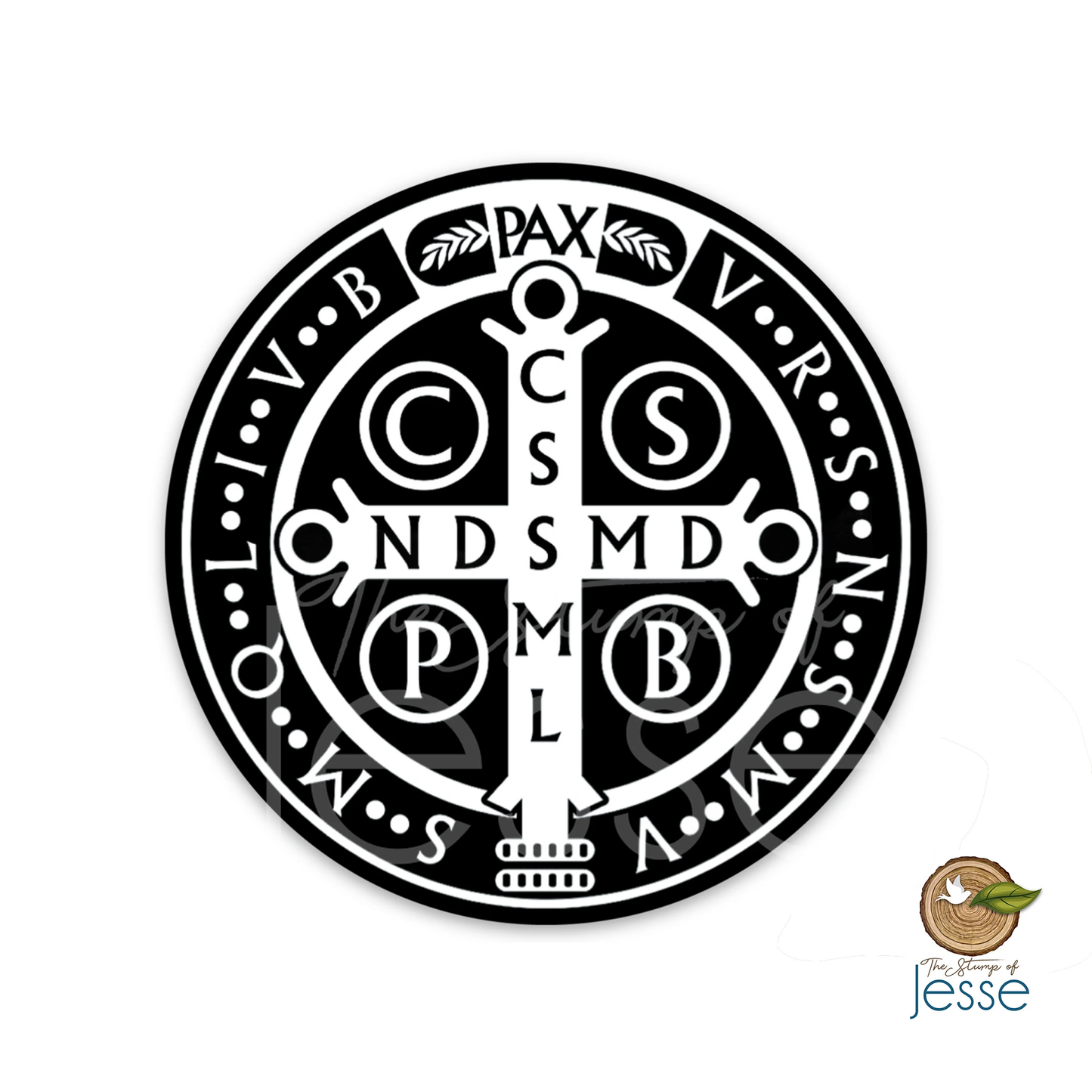 St. Benedict Medal Waterproof Sticker | Catholic gift