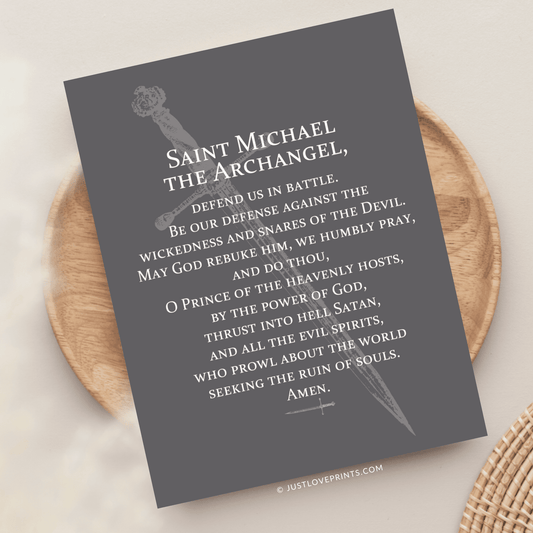 St. Michael Prayer Greeting Card