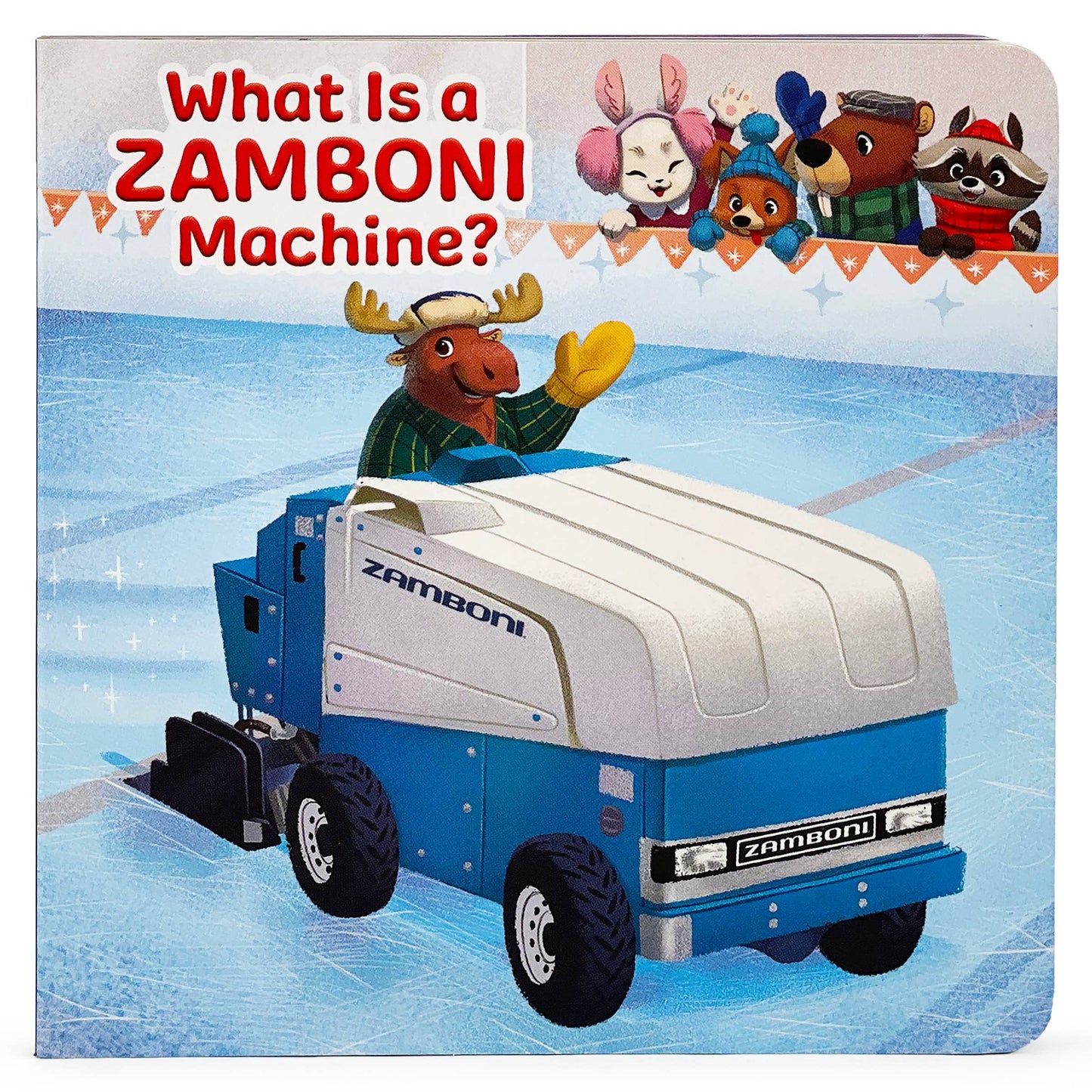 Zamboni 3-Book Sports Gift Set with Real Rolling Wheels