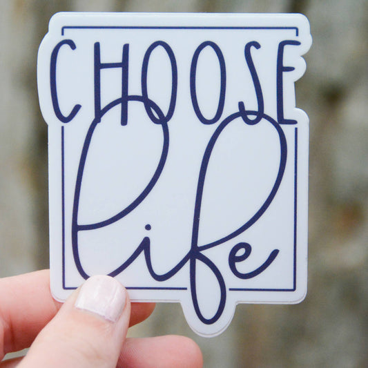 Choose Life Catholic Vinyl Sticker