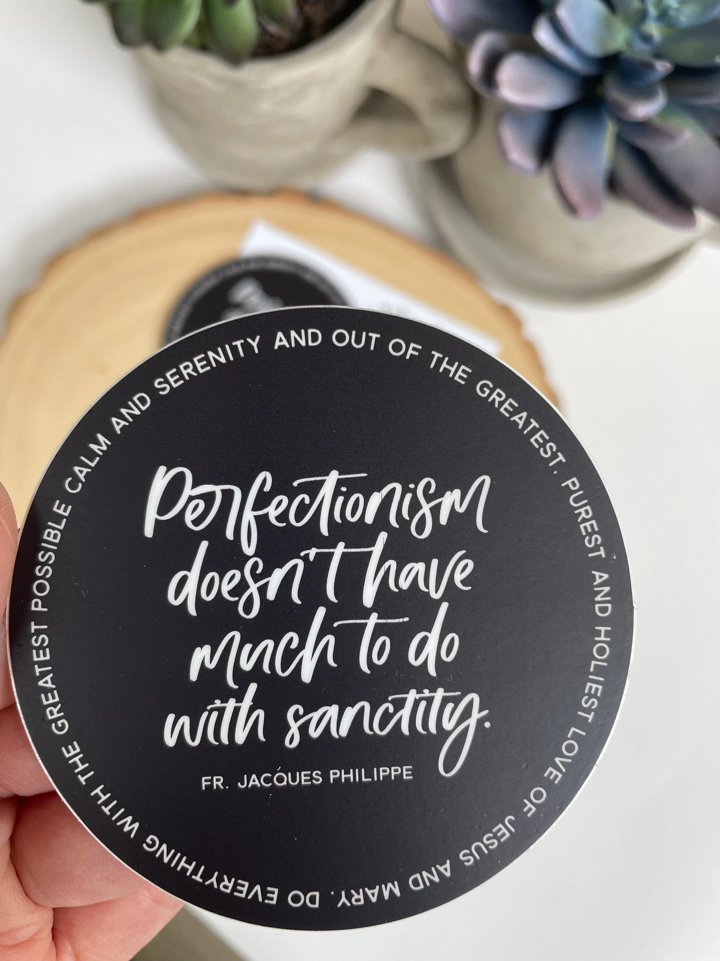 Perfectionism Fr. Jacques Philippe Sticker I Catholic Gift