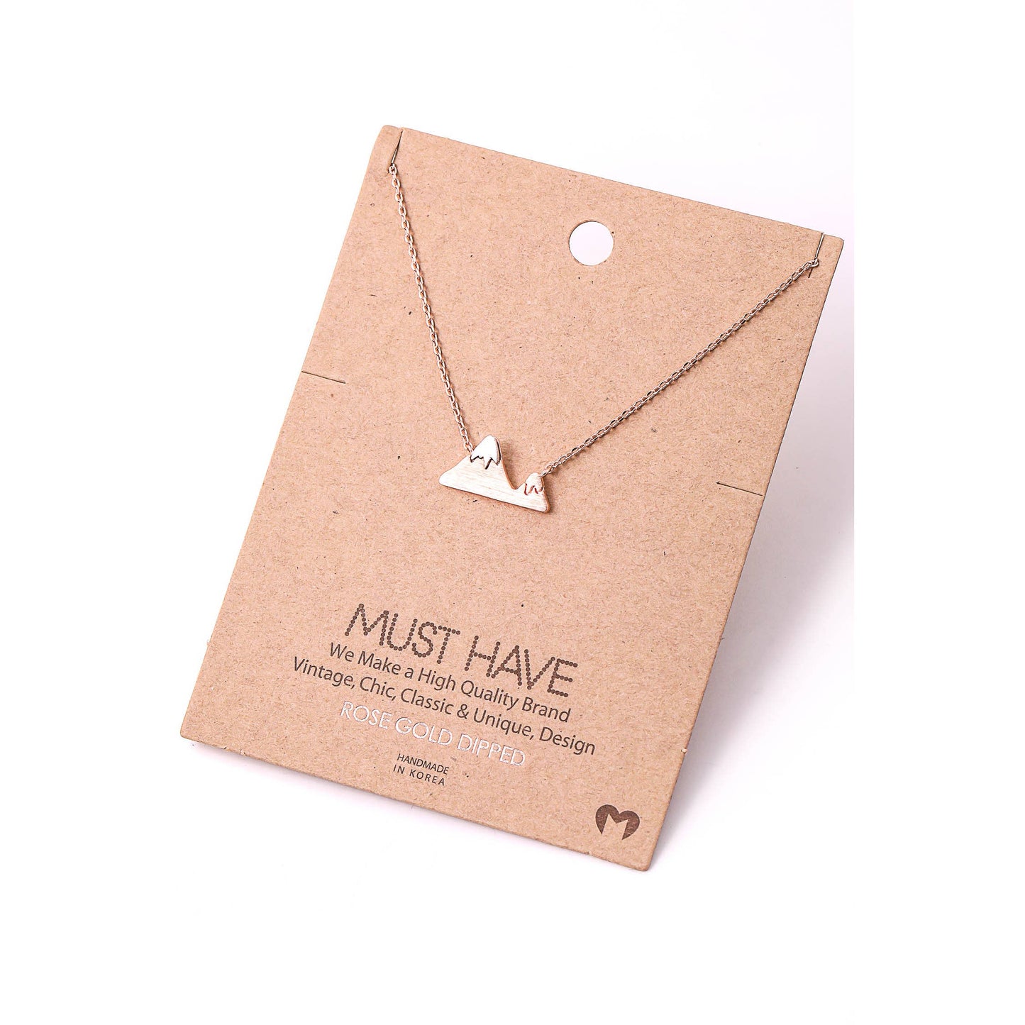 Delicate Mountain Pendant Necklace