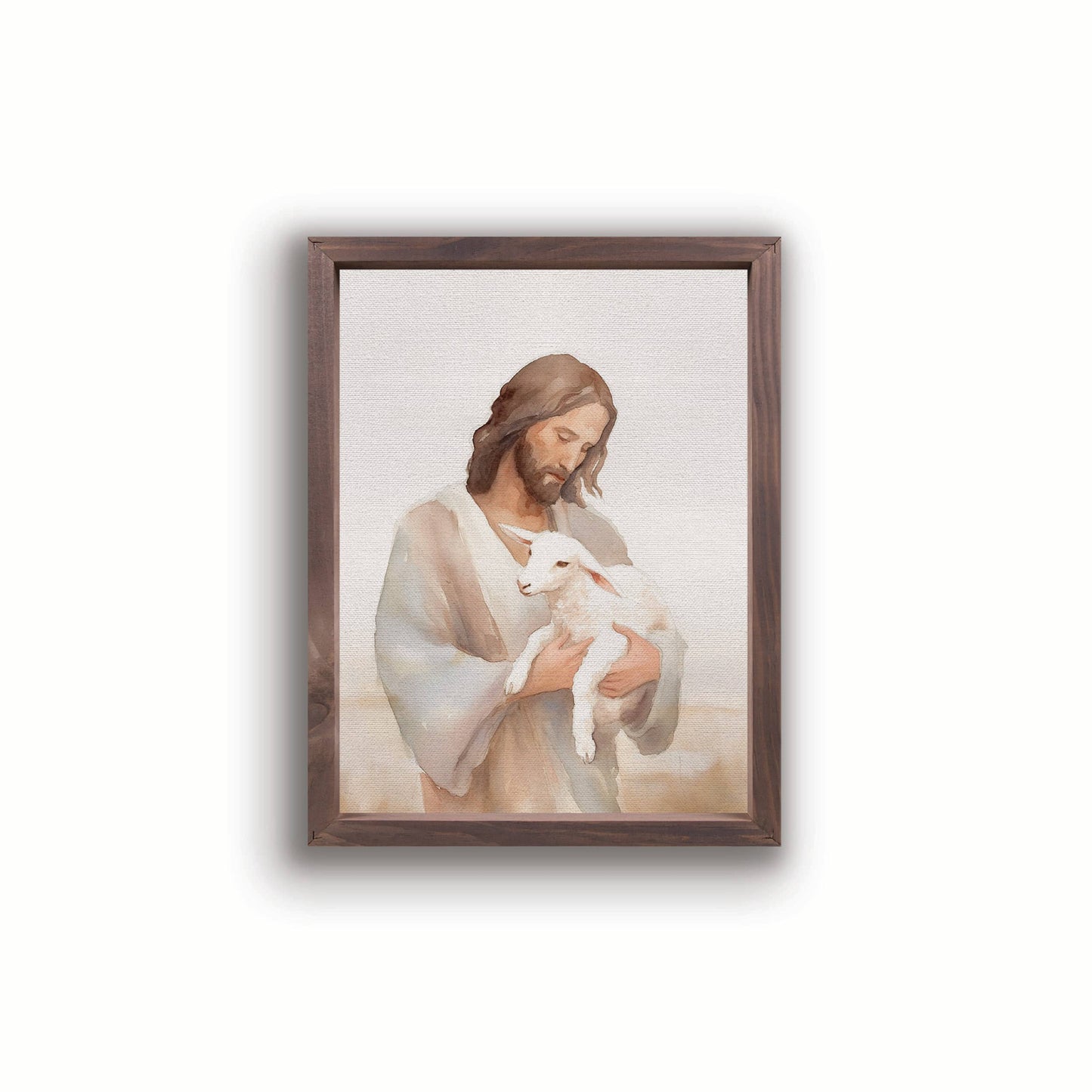 Jesus & The Lamb Framed Art