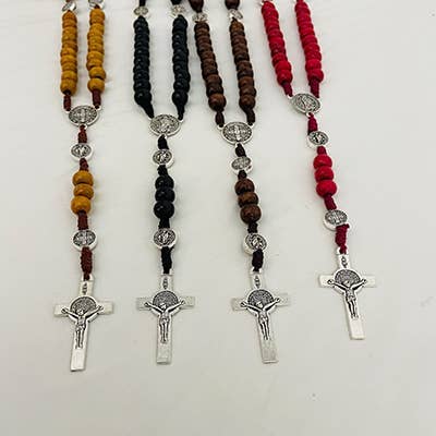 ST BENEDICT Wooden Rosary       (MOQ 4)