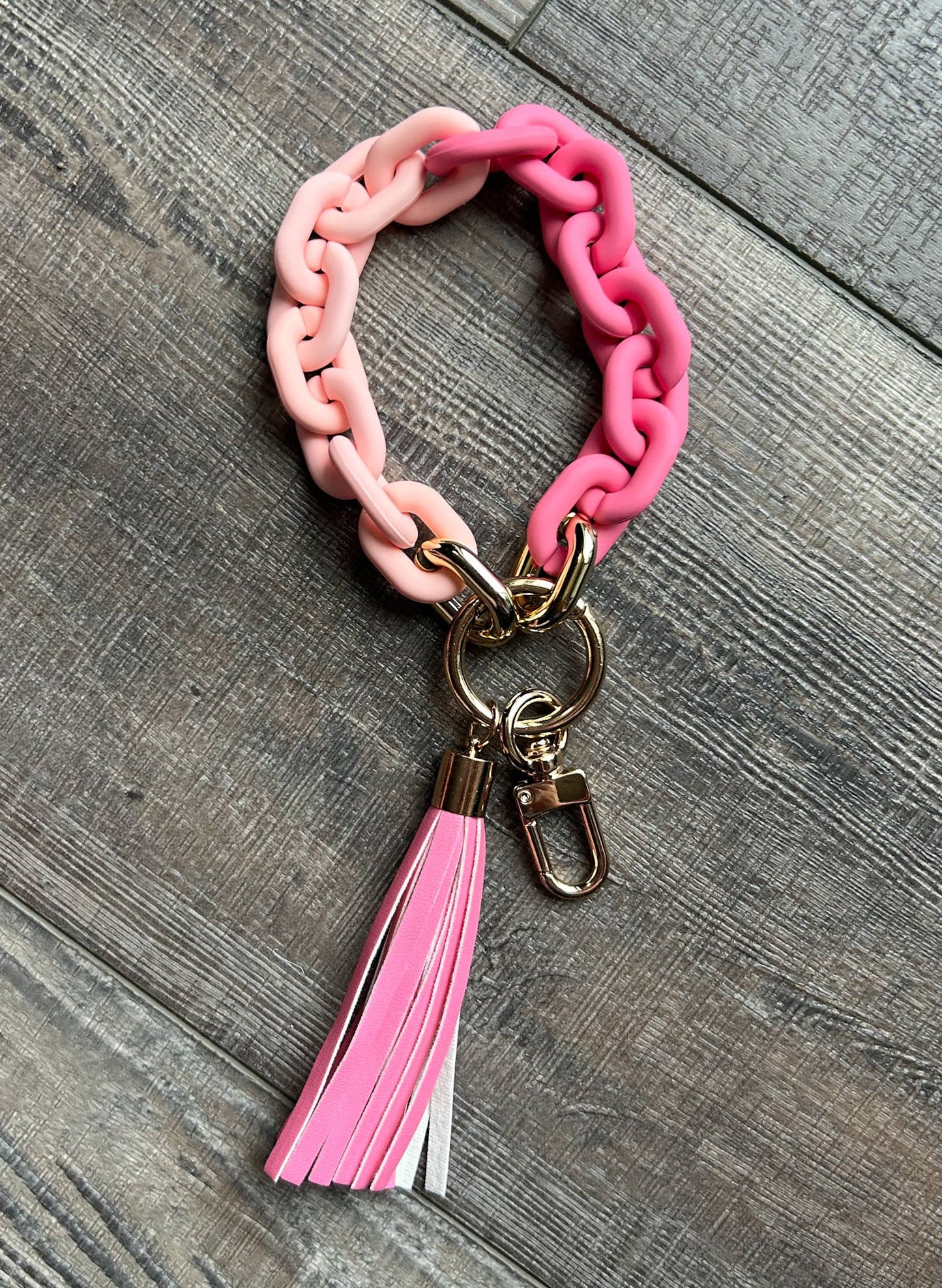 Acrylic Wristlet Chain Keychain