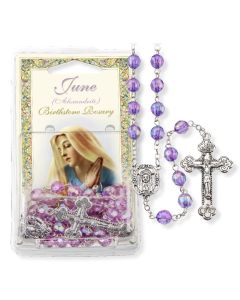 Birthstone Rosary - June