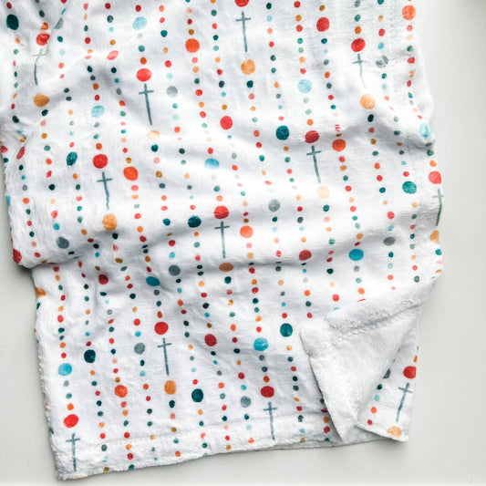 Rosary Dots Minky Blanket