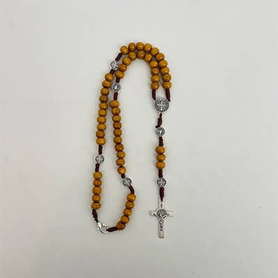 ST BENEDICT Wooden Rosary       (MOQ 4)