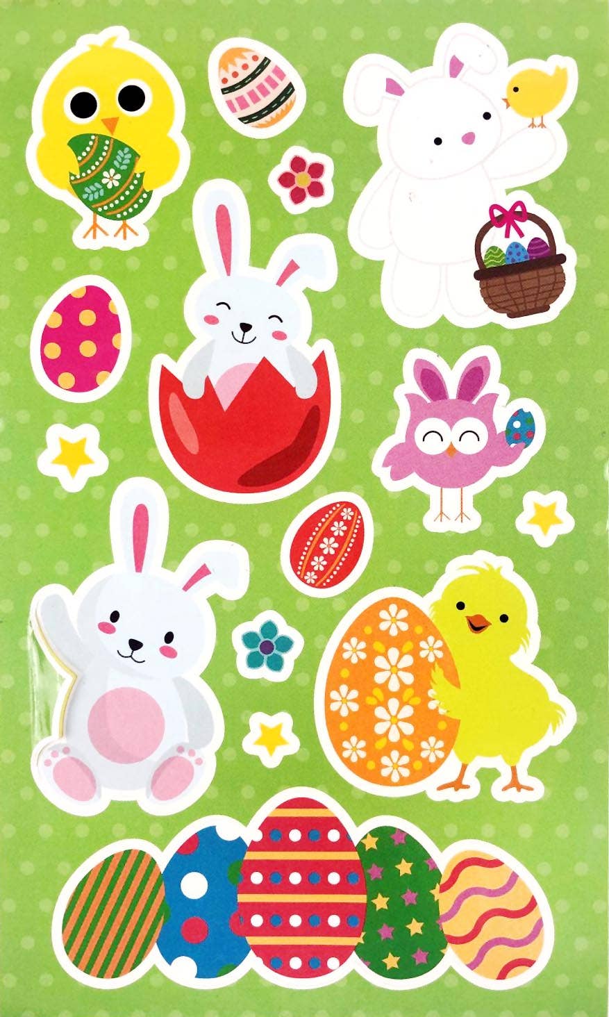 Easter Color-in Sticker Set with Markers, 12 Pack