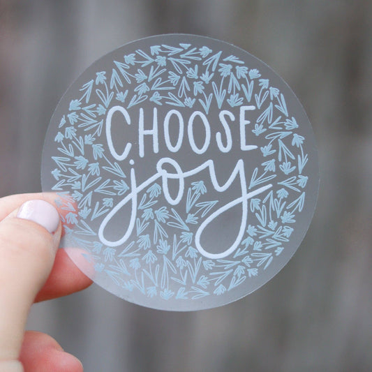 Choose Joy - Wildflower Vinyl Sticker