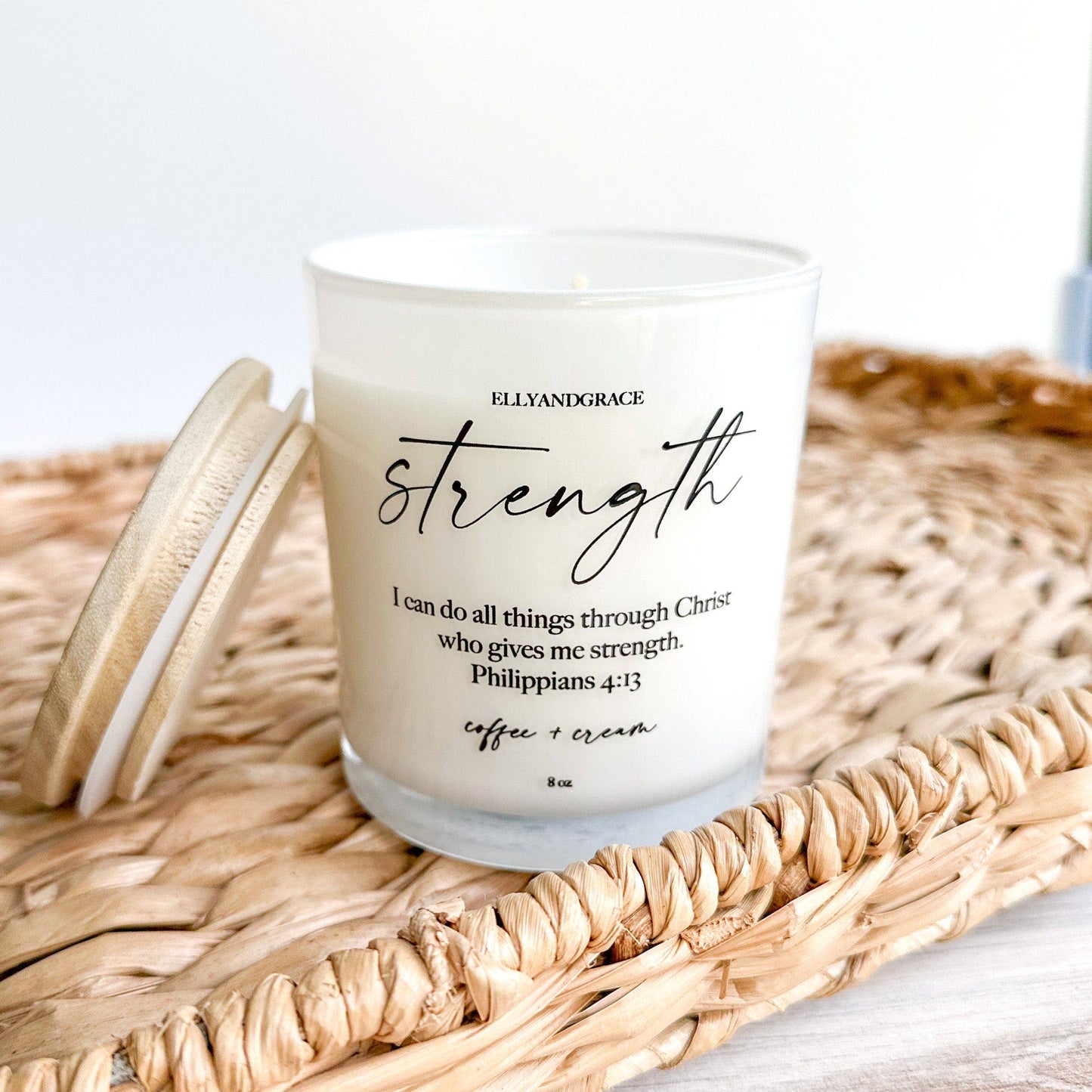 Strength Glass Soy Candle