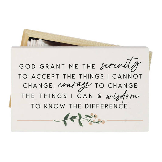 Serenity Prayer Wooden Prayer Book