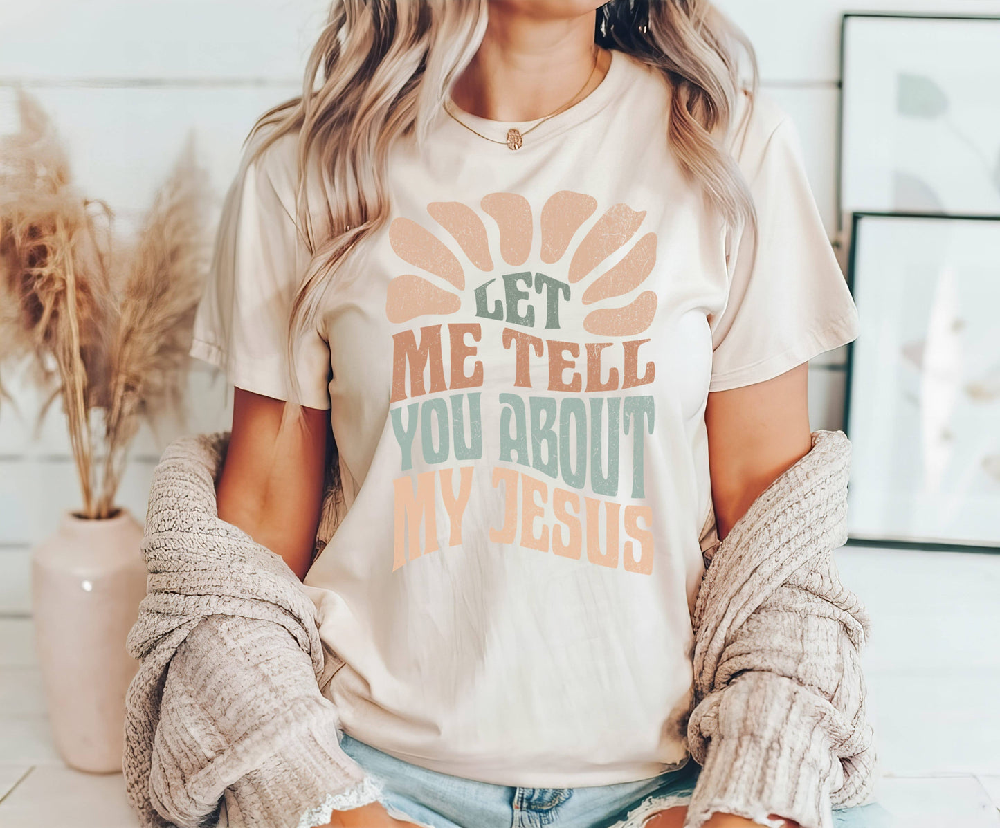 Let Me Tell You About My Jesus Retro Graphic Tee