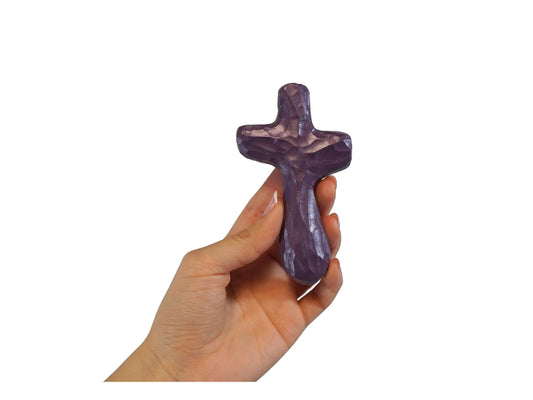 Journey Holding Cross Purple Spring