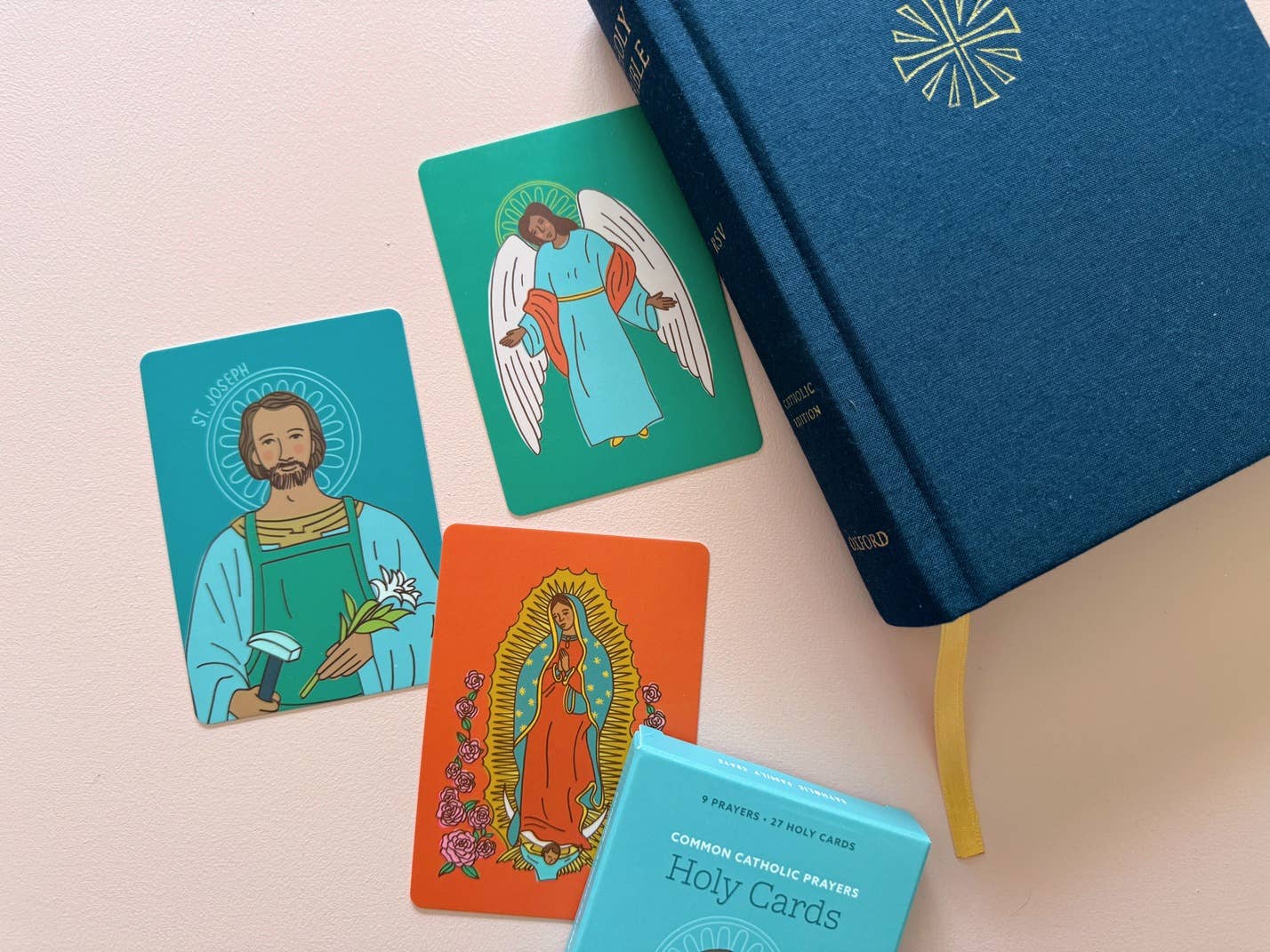 Holy Cards - Catholic Prayers (28 cards)