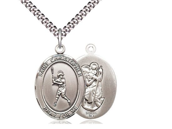 St Christopher Baseball Medal