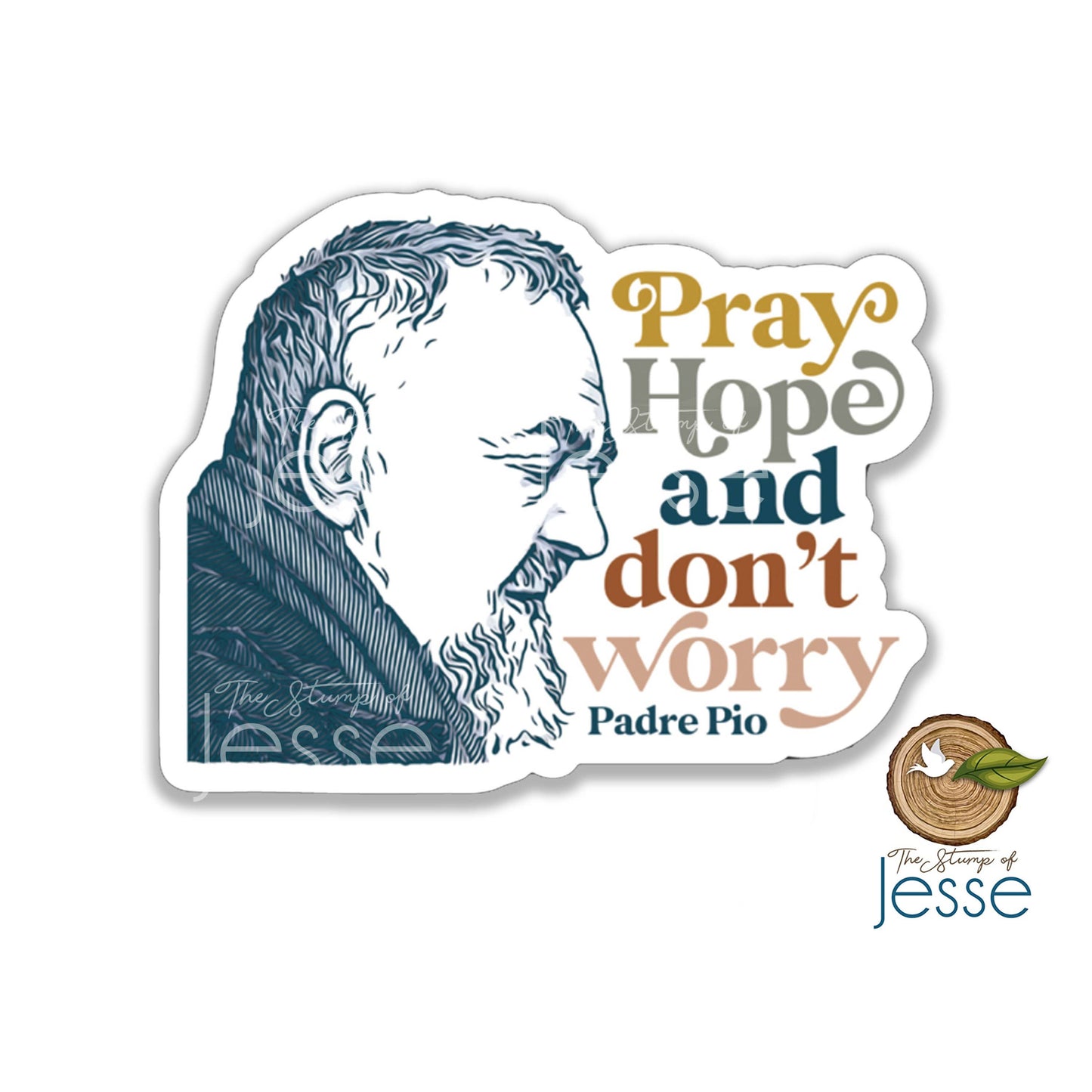 St. Padre Pio of Pietrelcina Catholic Sticker