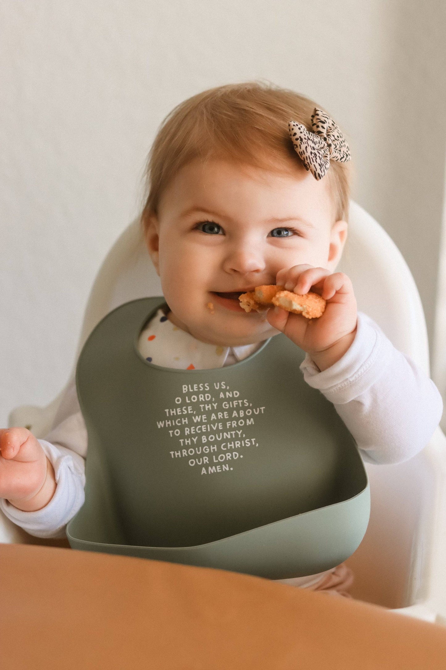 Meal Blessing Silicone Bib