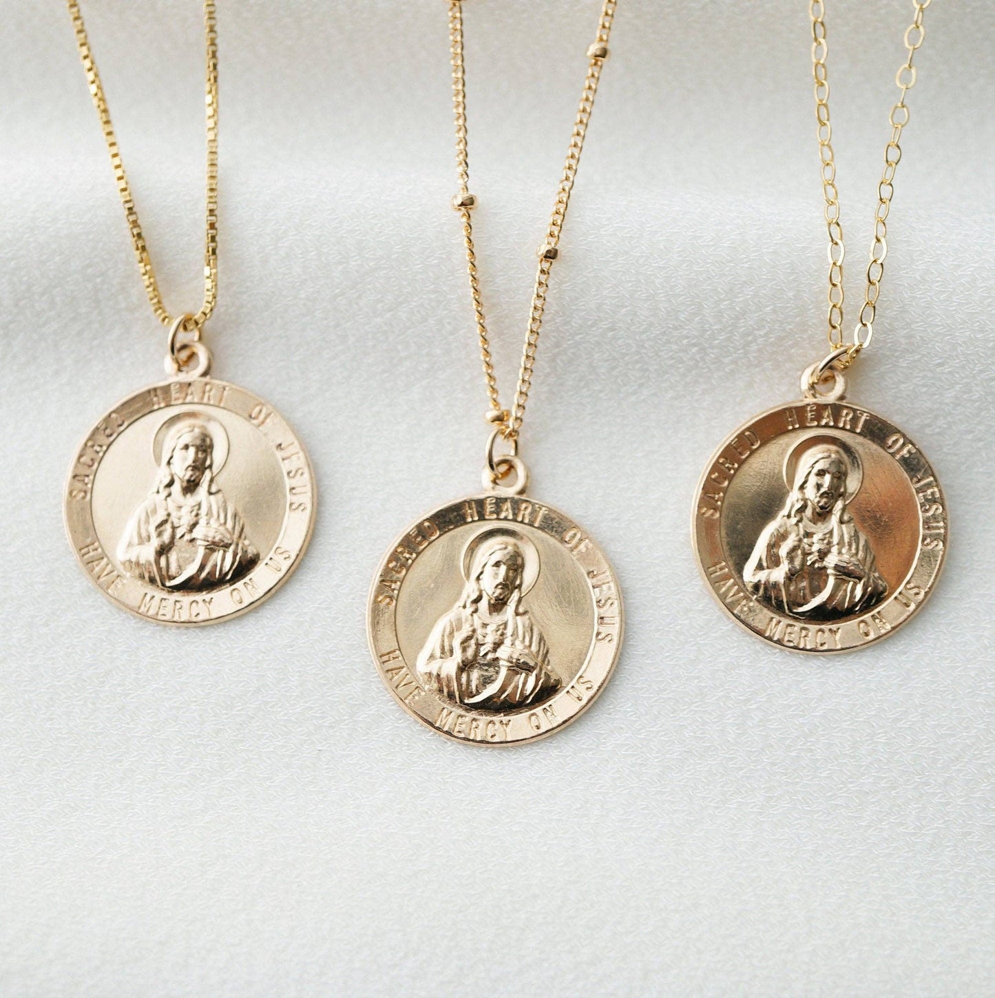 Sacred Heart of Jesus 14K Gold Filled Necklace