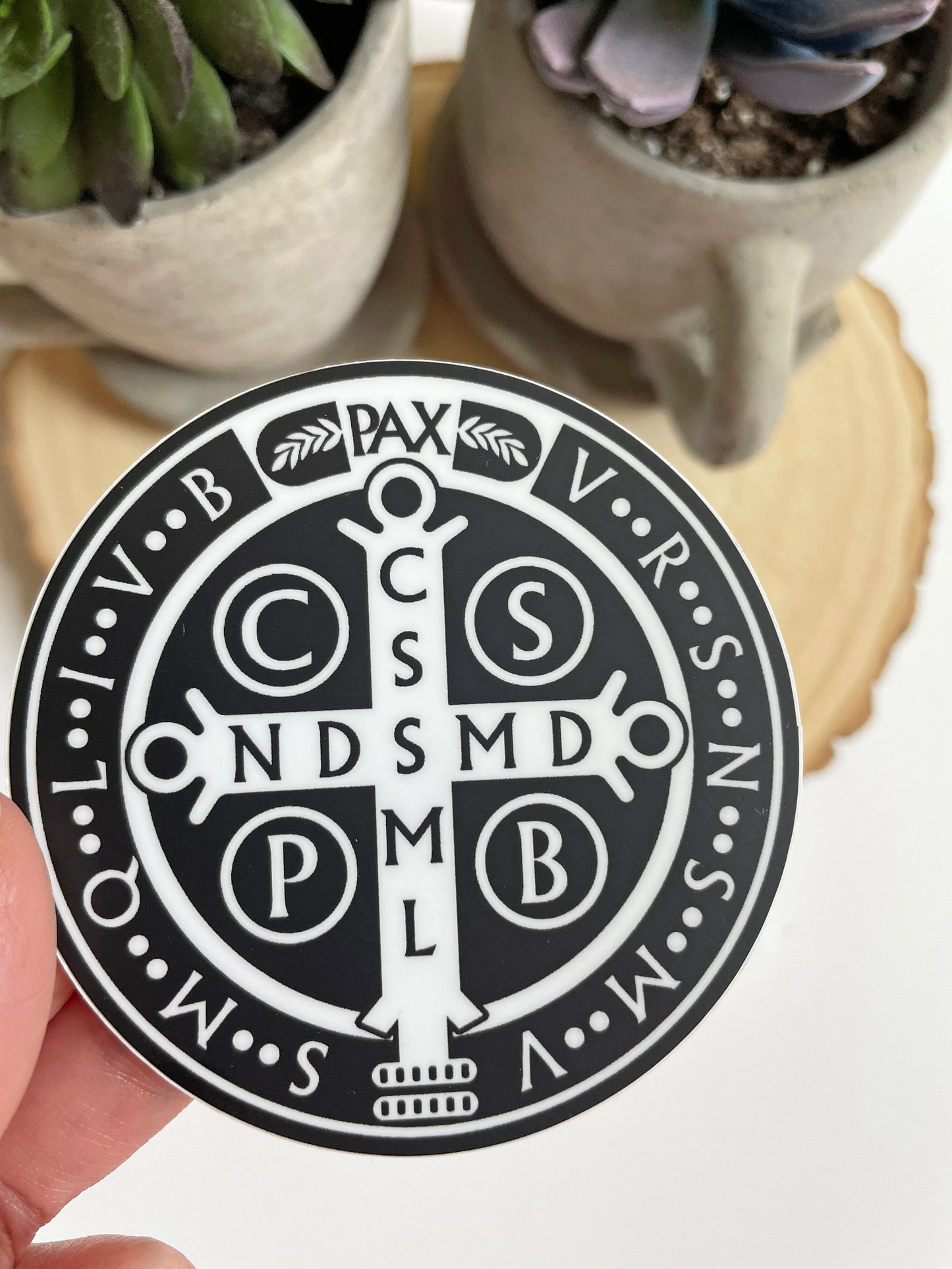 St. Benedict Medal Waterproof Sticker | Catholic gift