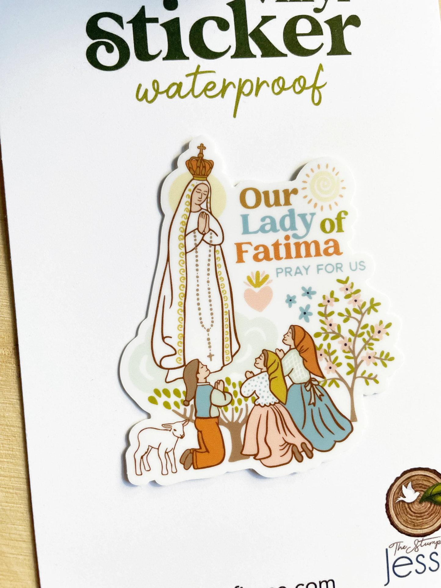 Our Lady of Fatima Sticker I Catholic Gift