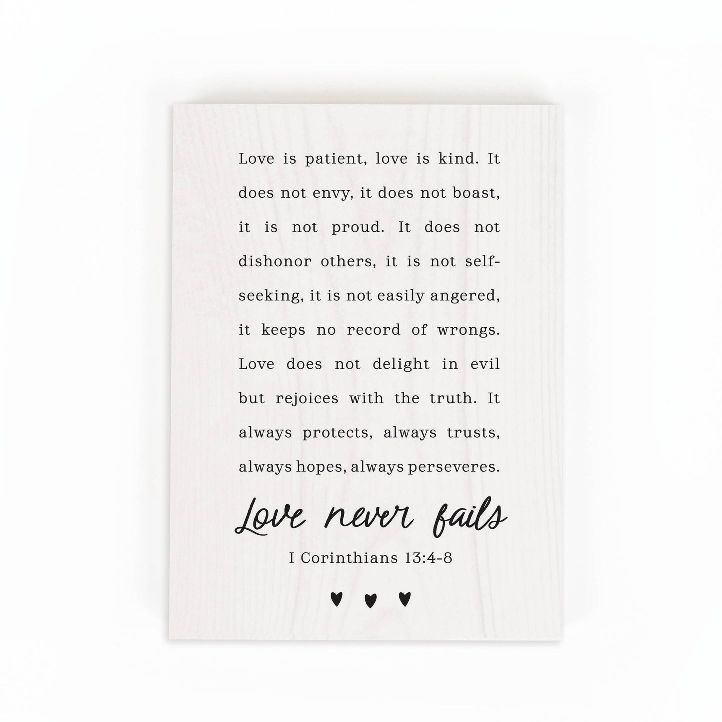 Love Is Patient Love Is Kind Wood Block Décor