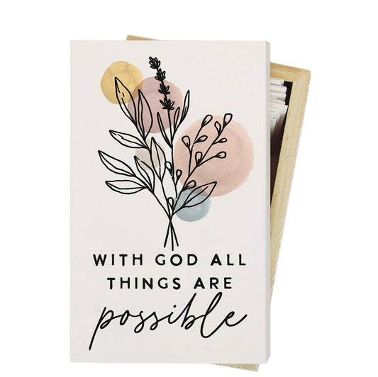 All Things Possible Wooden Prayer Box