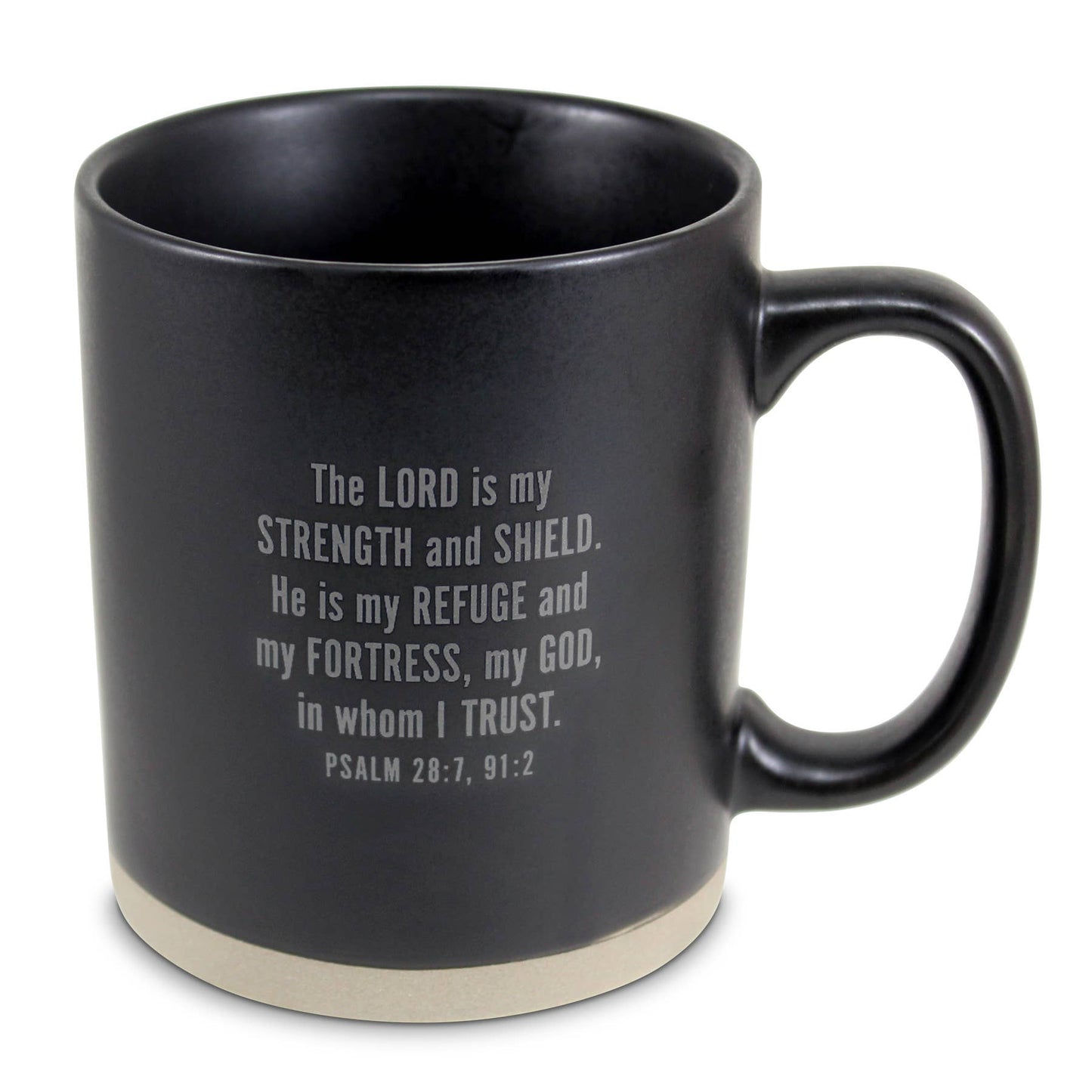 Mug In God We Trust Black 16 Oz.