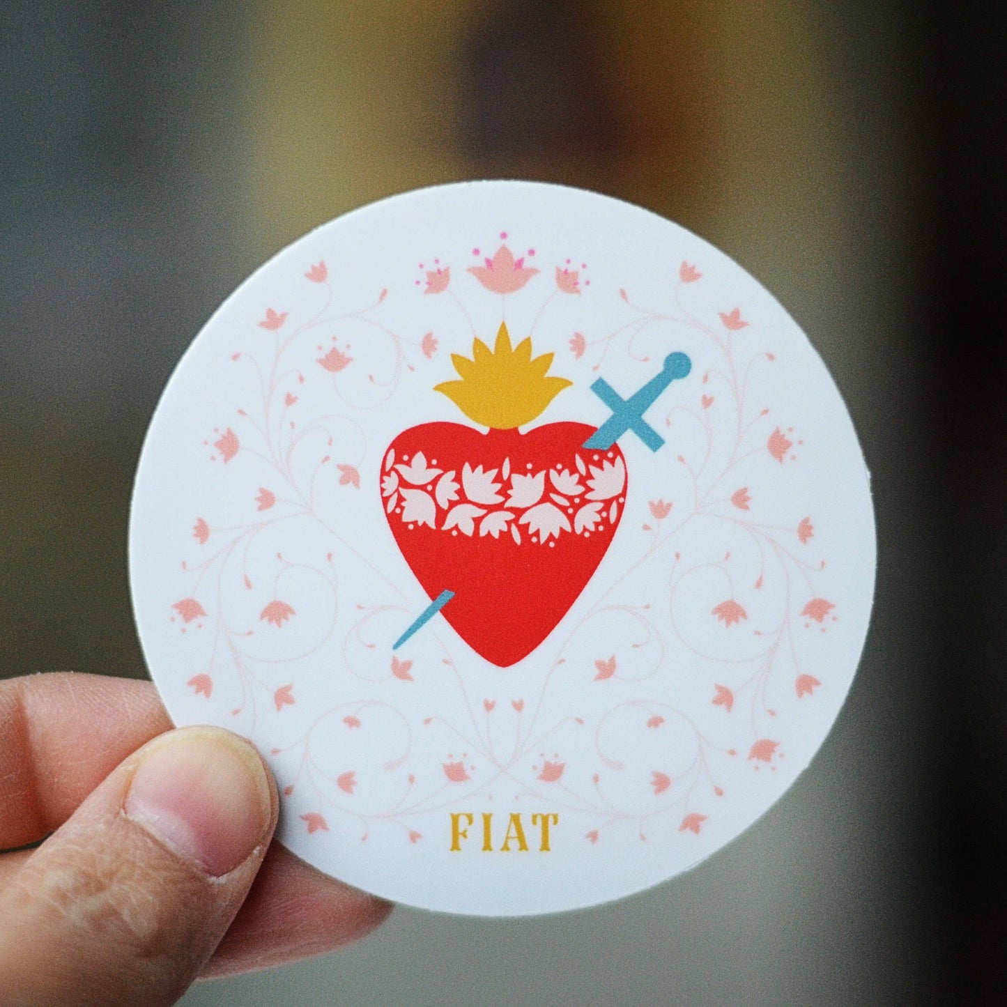 Immaculate Heart Vinyl Sticker