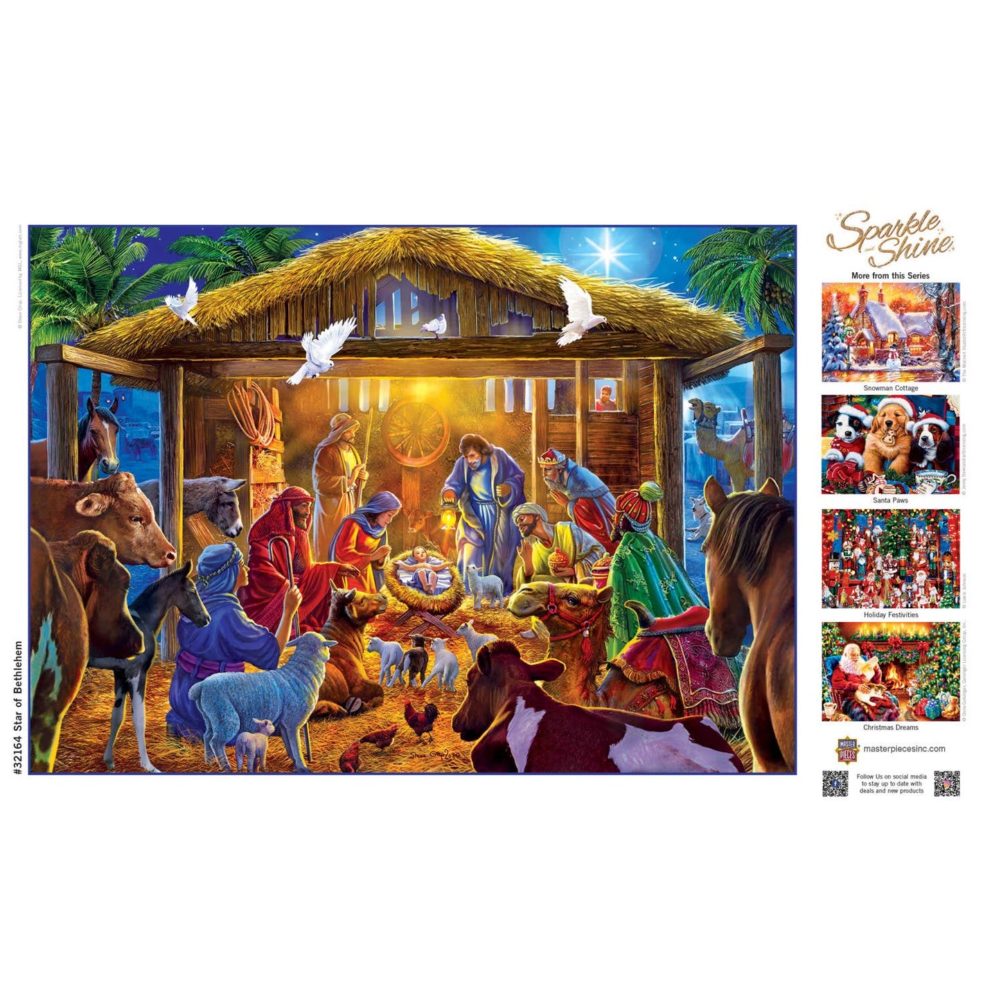 Sparkle & Shine - Star of Bethlehem 500 Piece Glitter Puzzle