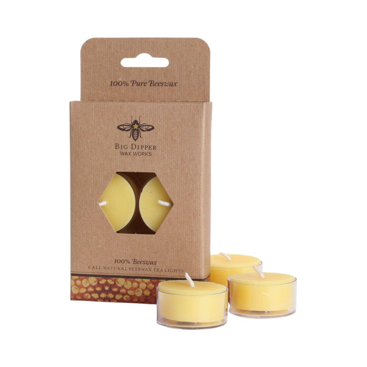 Pure Beeswax Tea Lights 16 Pack