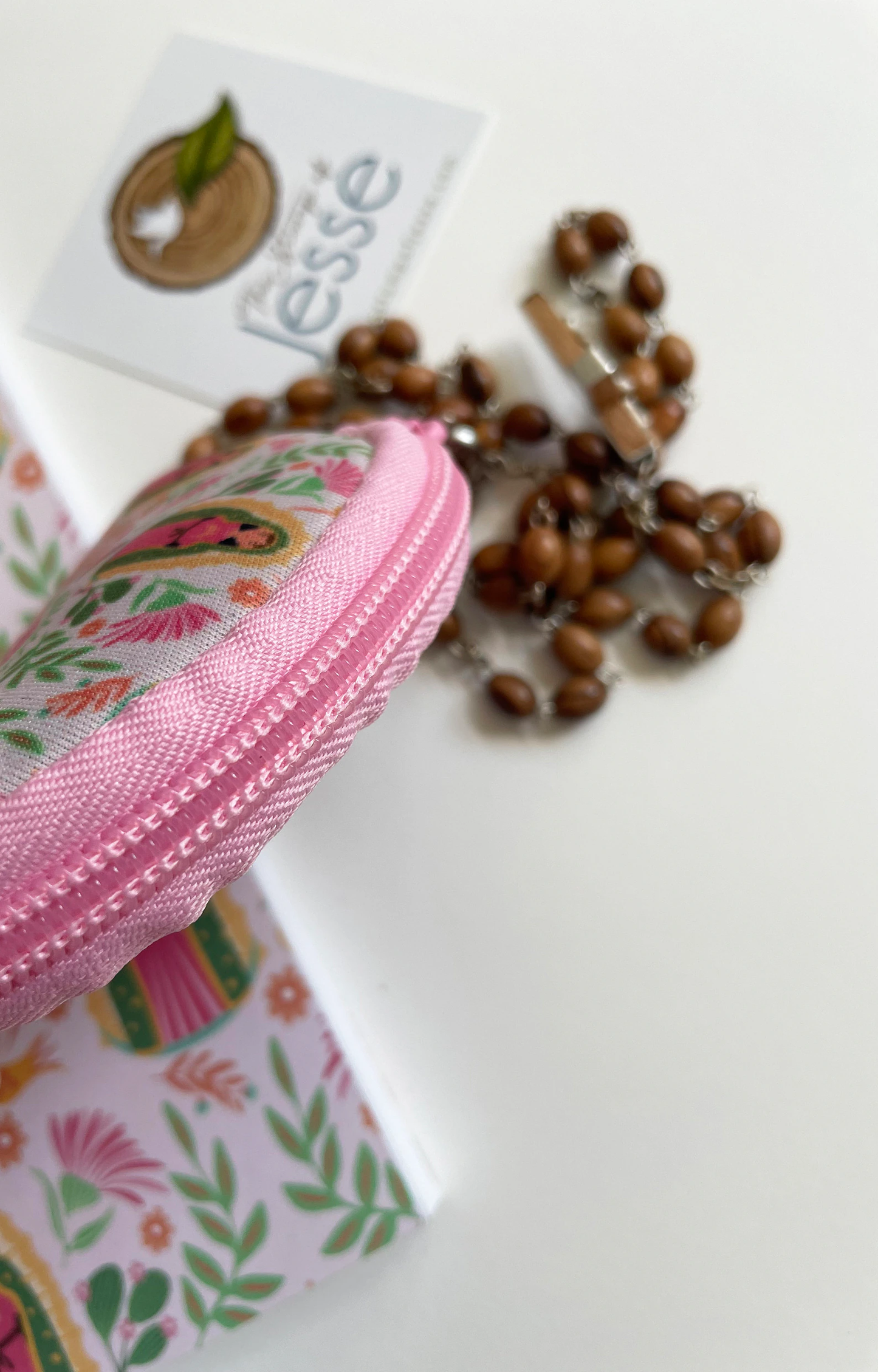 Our Lady of Guadalupe Rosary Pouch