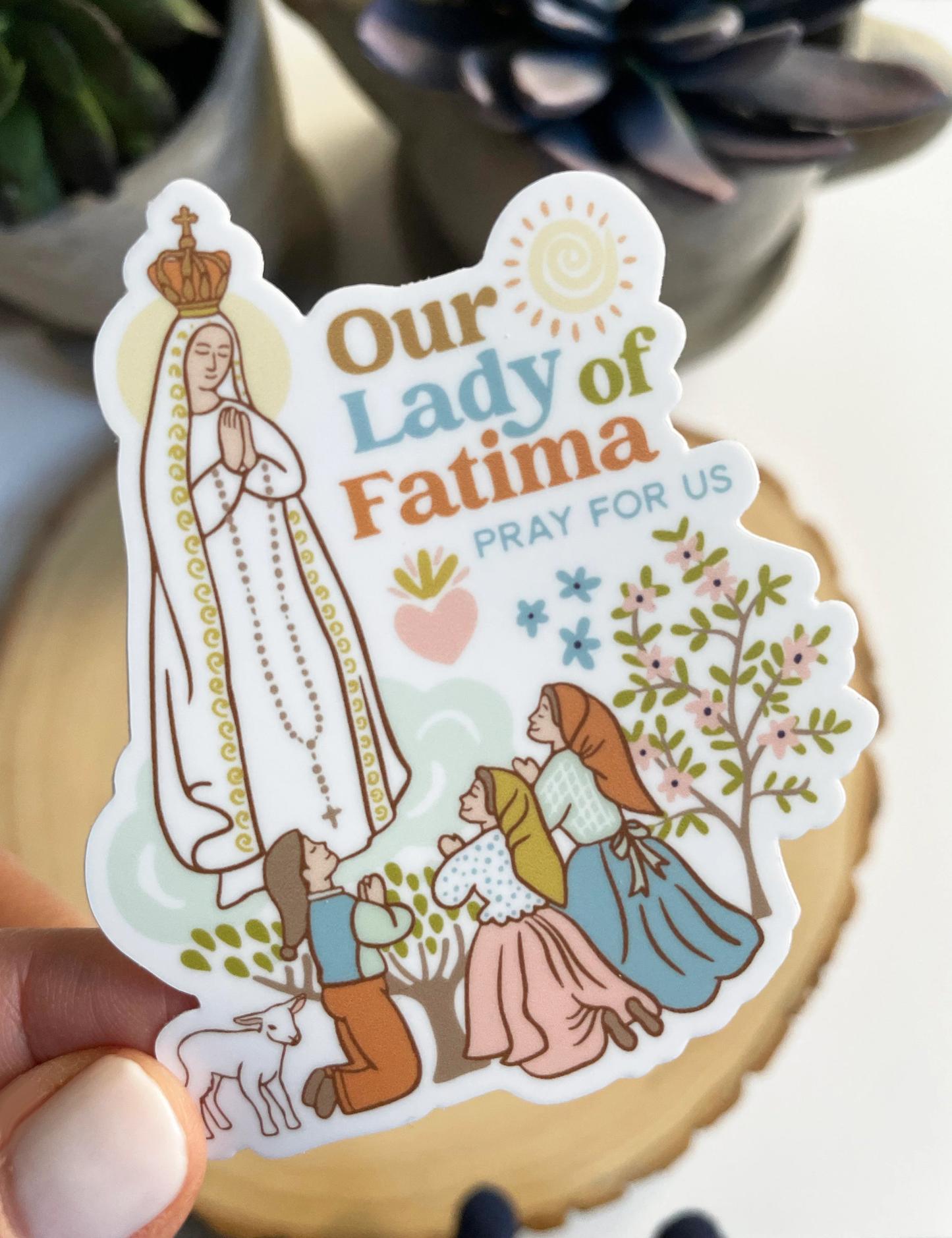 Our Lady of Fatima Sticker I Catholic Gift