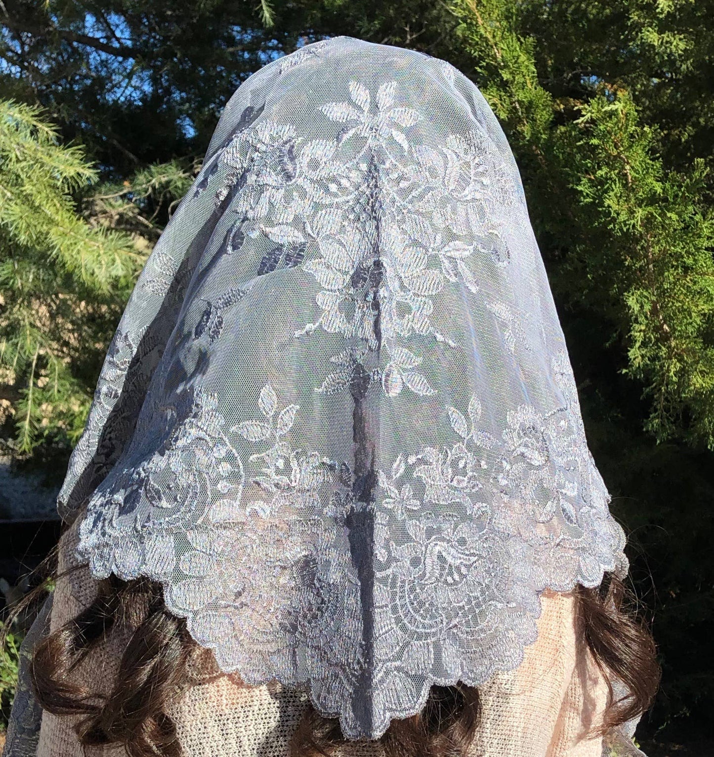 St. Catalina Thomas Veil -GRAY    (48" x 23")