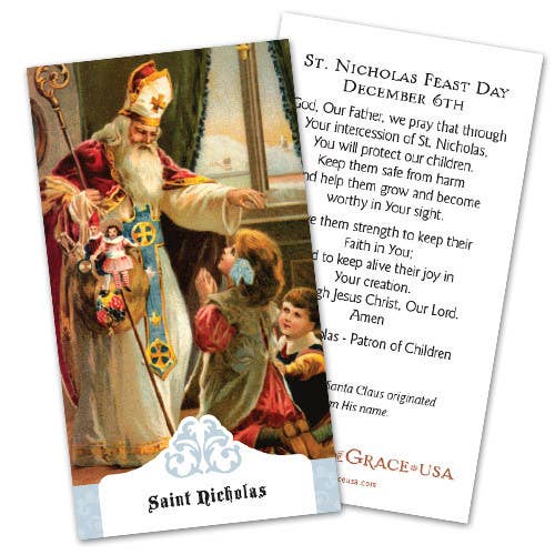 St. Nicholas Prayer Holy Card