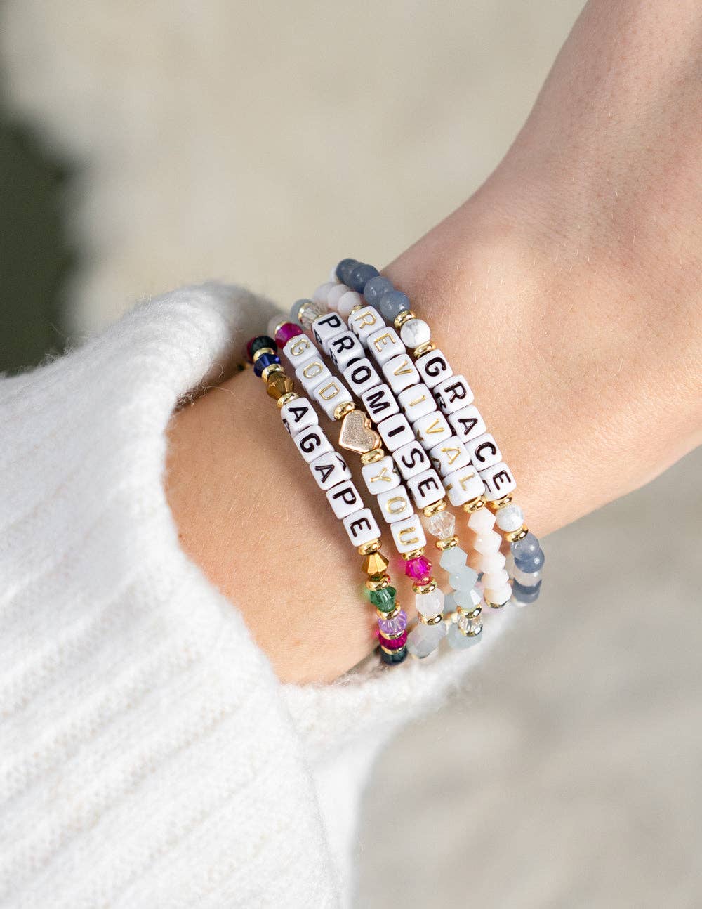 Grace Letter Bracelet