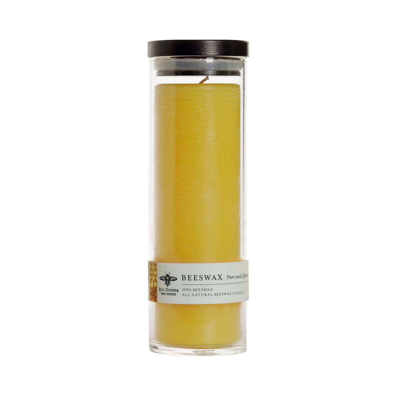 Pure Beeswax Sanctuary Glass 90 Hour Candle