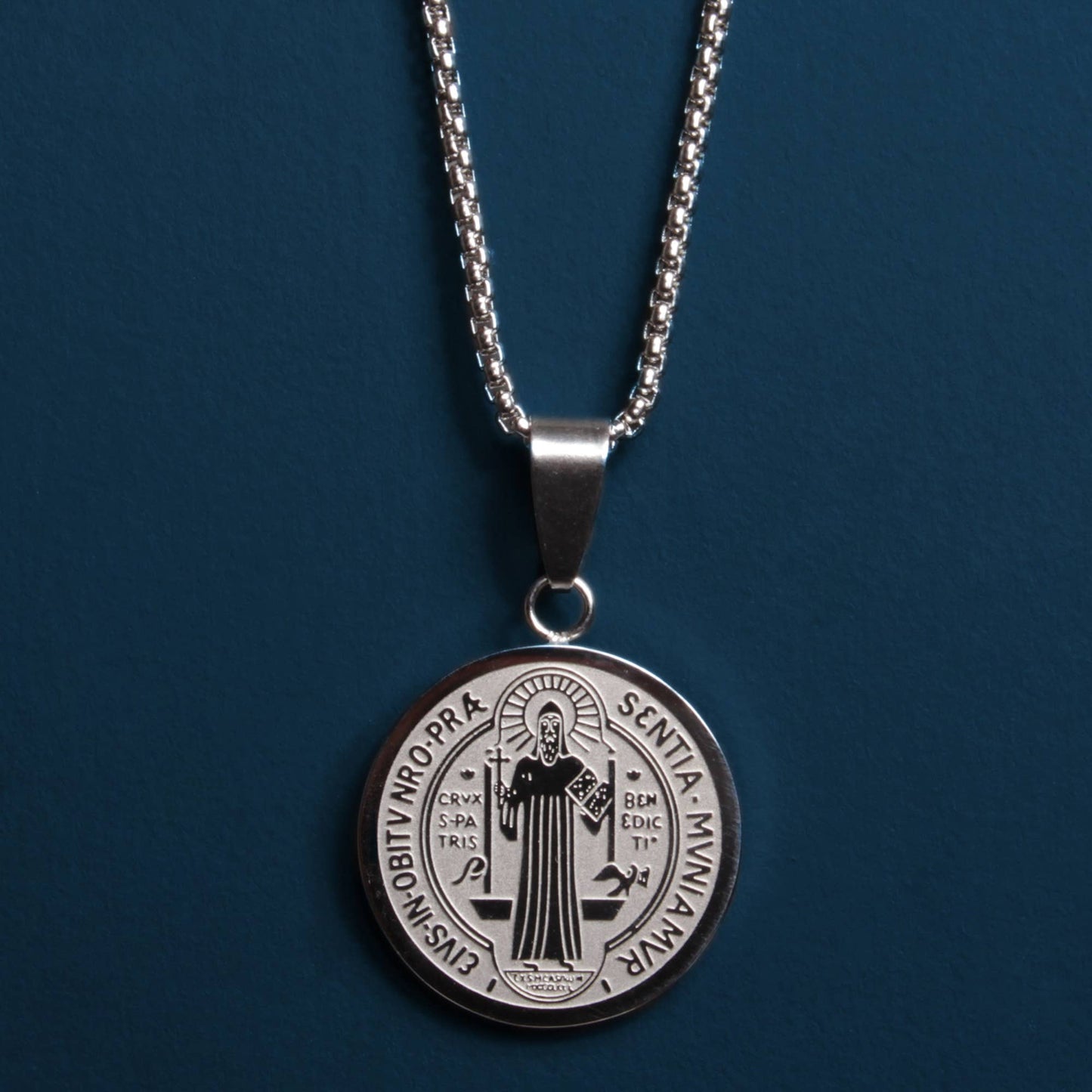 Saint Benedict Medal Necklace (Large)