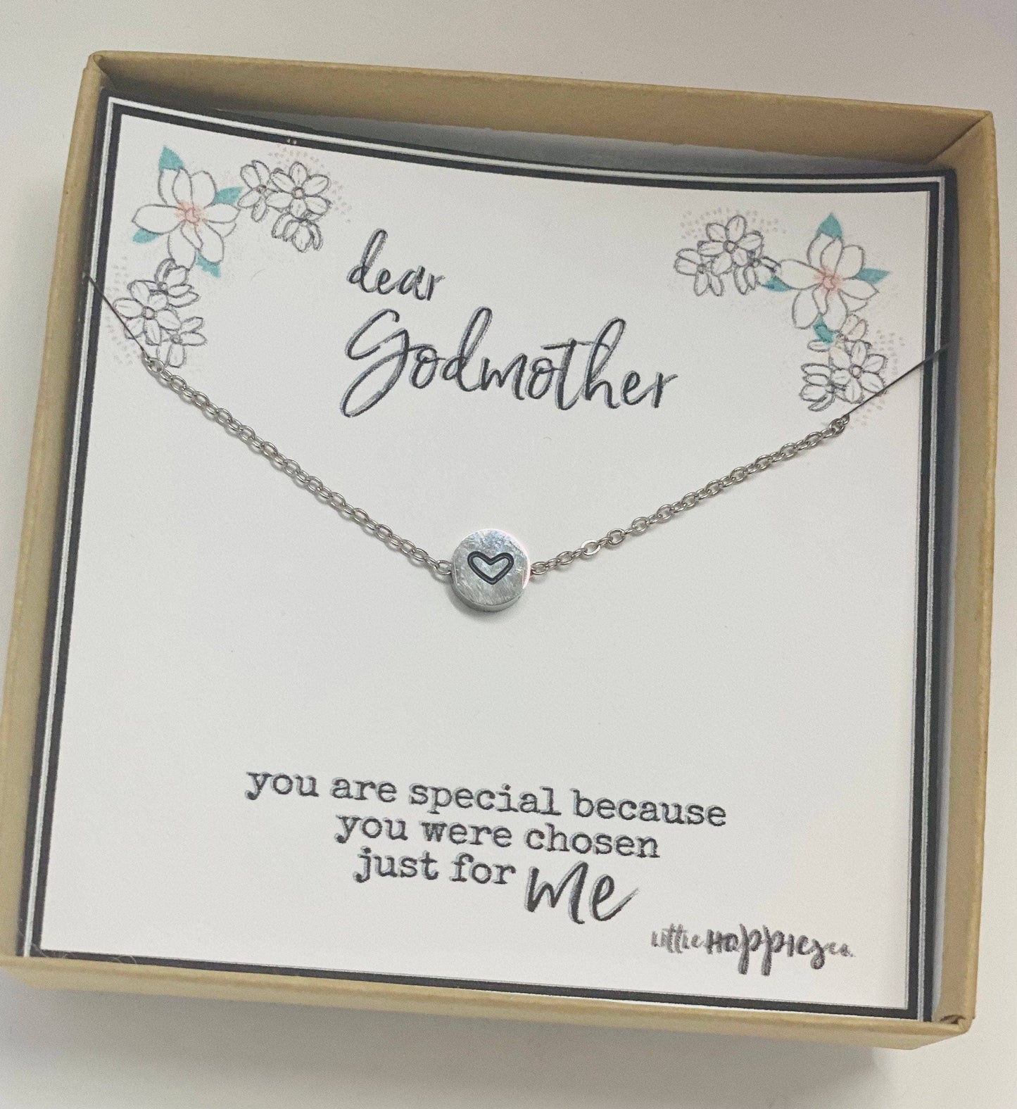 Godmother Heart Necklace