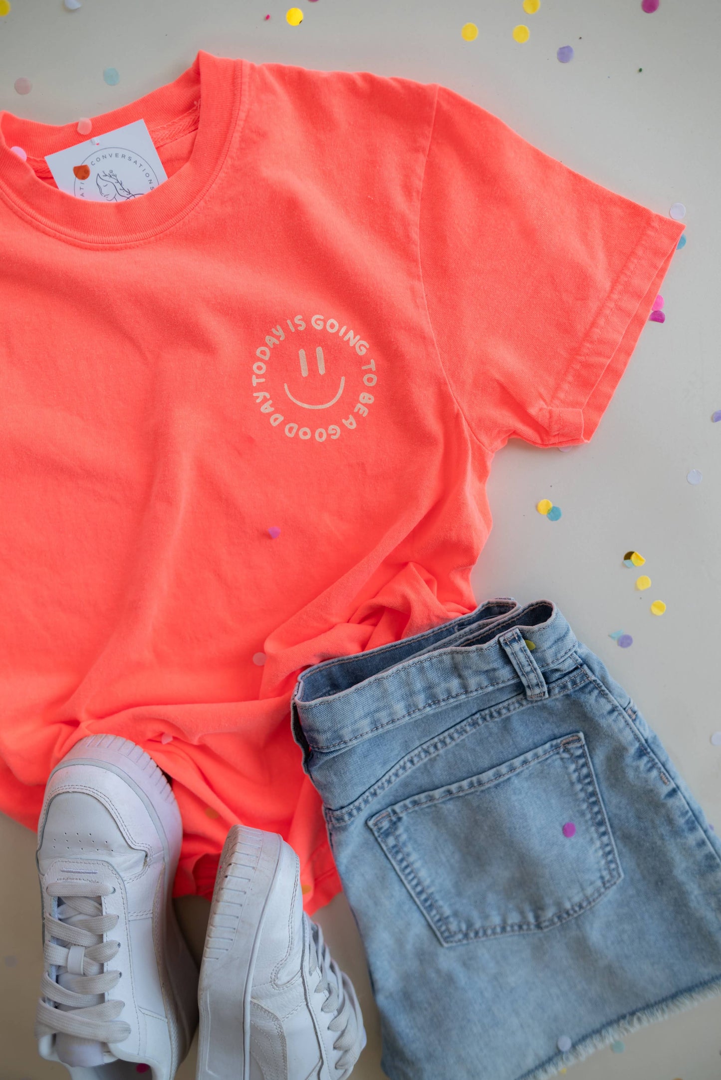 Good Day Tee - Neon Orange | Christian Tee