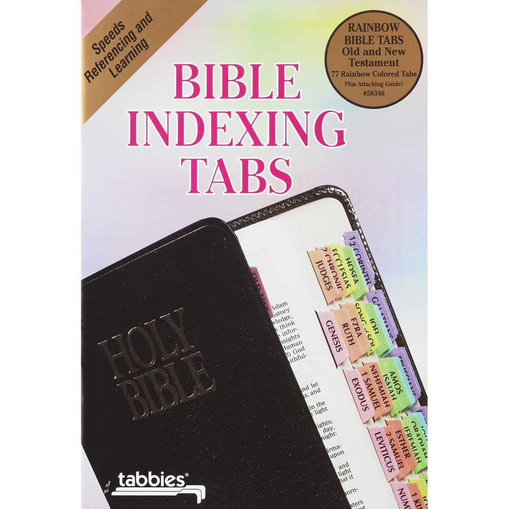 Rainbow Color Bible Indexing Tabs