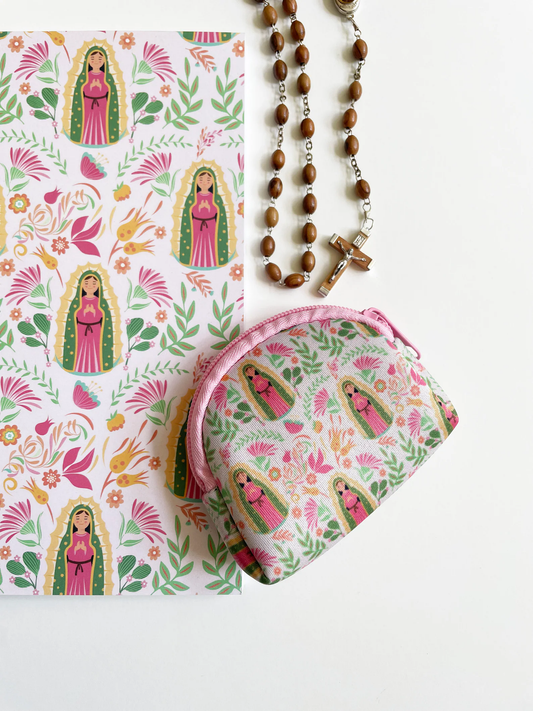 Our Lady of Guadalupe Rosary Pouch