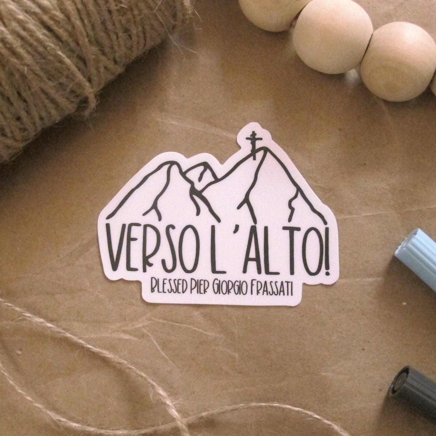 Verso L'Alto- Bl. Pier Giorgio Frassati Vinyl Sticker