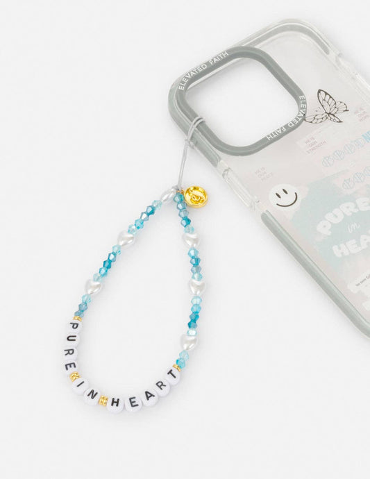 Pure in Heart Phone Charm