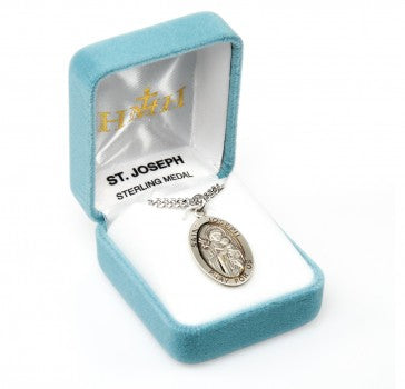 St. Joseph Oval Sterling Silver Medal