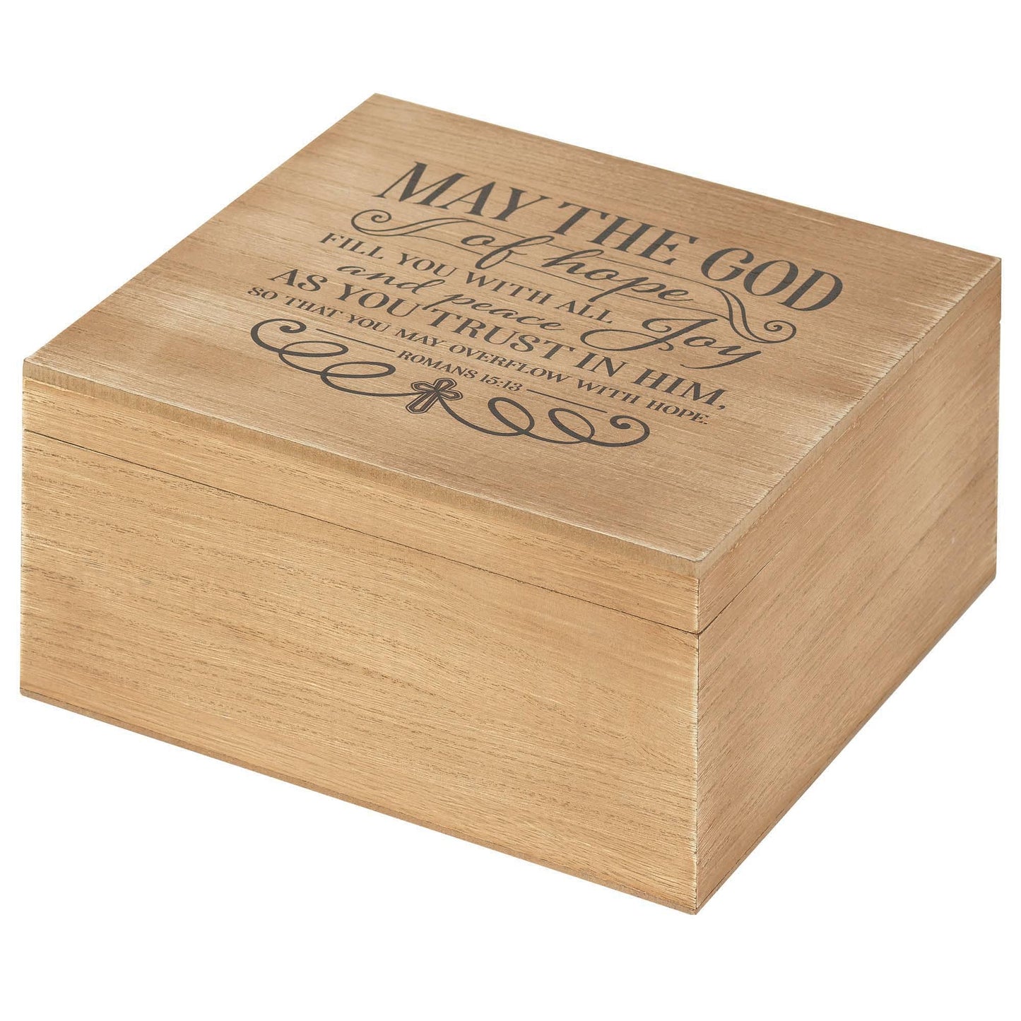 Keepsake Wood Box May The God Of Hope