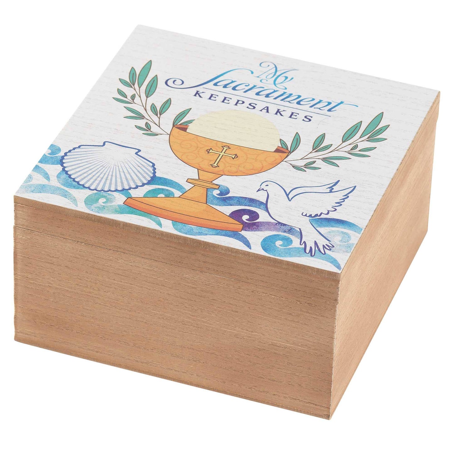 KEEPSAKE BOX MY SACRAMENT KEEPSAKES MDF